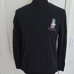 Hurley Black Long Sleeve with Skull and Pineapple